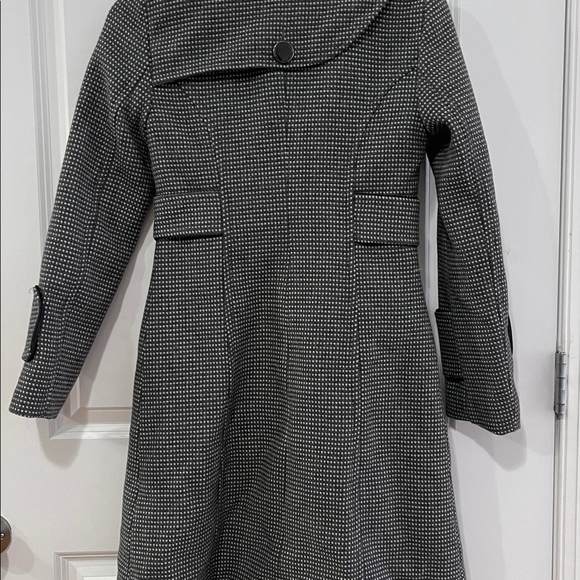 Soia & Kyo Tweed Herringbone Wool Coat - Picture 6 of 16